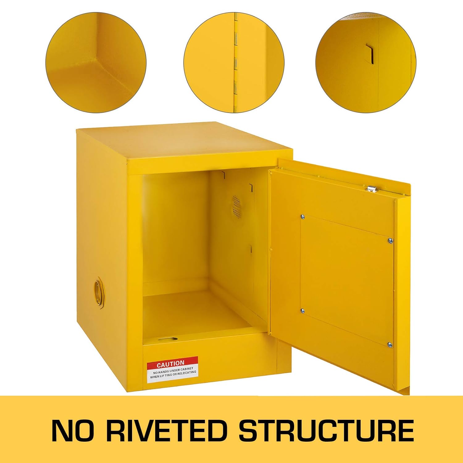 Mophorn Flammable Cabinet 18 x 18 x 35, Galvanized Steel Safety Cabinet, Adjustable Shelf Flammable Storage Cabinet