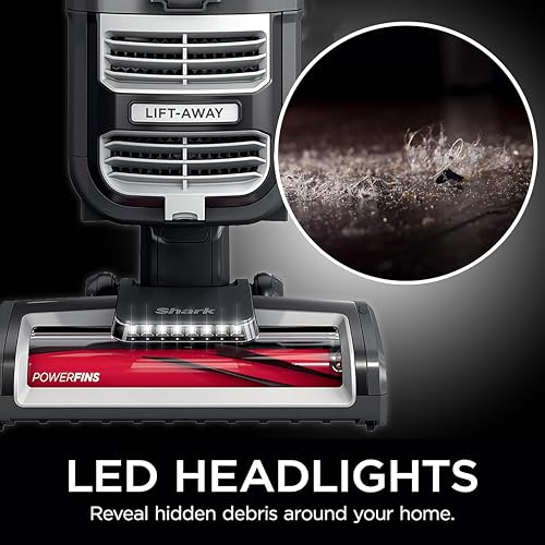 Shark UV730 Navigator Lift-Away Upright Vacuum, PowerFins HairPro Self-Cleaning Brushroll, HEPA Filter with Anti-Allergen Technology, LED Headlights