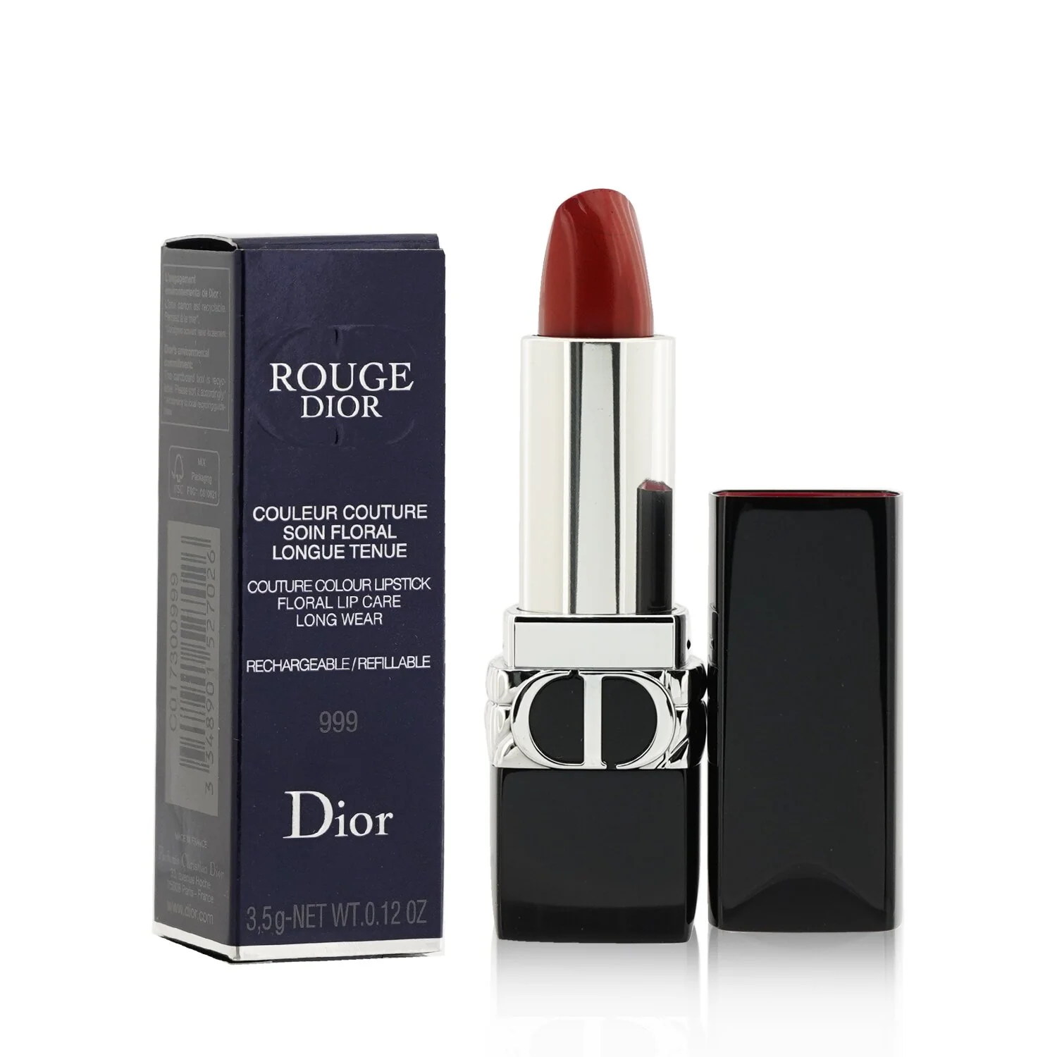 Christian Dior Rouge Dior Couture Colour Refillable Lipstick - # 766 Rose Harpers (Satin)  3.5g/0.12oz