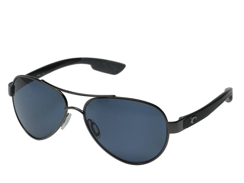 Costa Del Mar Loreto Gunmetal Square Sunglasses Copper Lens 580G