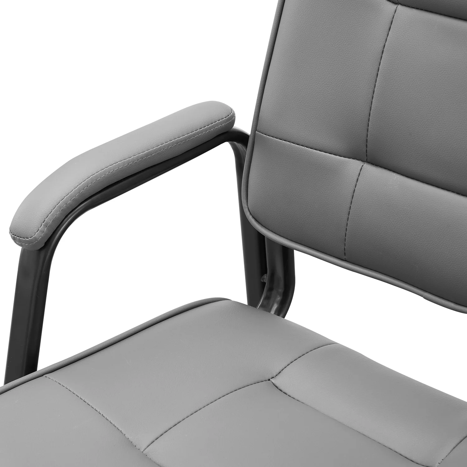 Naomi Home Executive Office Guest Chair-Fabric:Gray