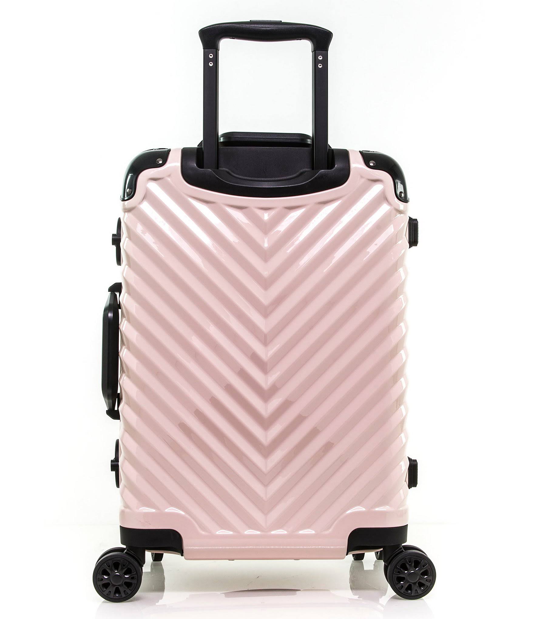 Karl Lagerfeld Paris Chevron 20 Carry-On Hardside Spinner - Blush