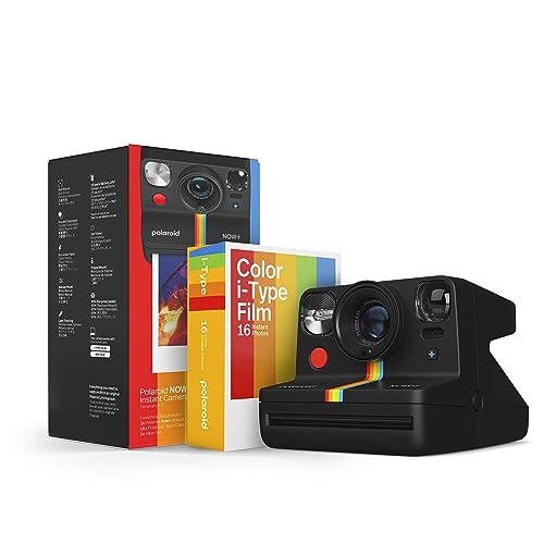 Polaroid Now+ 2nd Generation I-Type Instant Film Bluetooth Connected App Controlled Camera - White (9077)