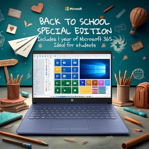 HP 14 Ultrabook • Limited Edition with Microsoft 365 • Intel 4-Core CPU • 16GB RAM • 1.6TB Storage (128GB OnBoard withHP 512GB P500 Portable SSD +