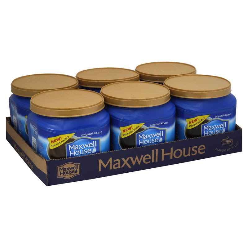 Maxwell House Ground Coffee, Original Roast - 6 pack, 30.6 oz canisters