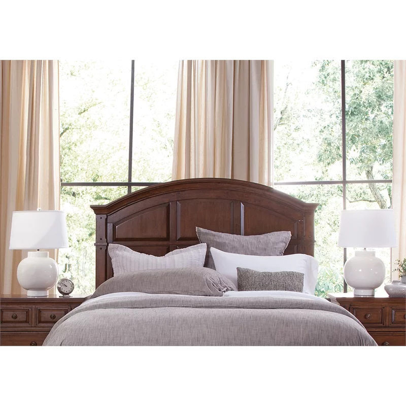 American Woodcrafters Sedona Cinnamon Cherry King Size Wood Panel Headboard