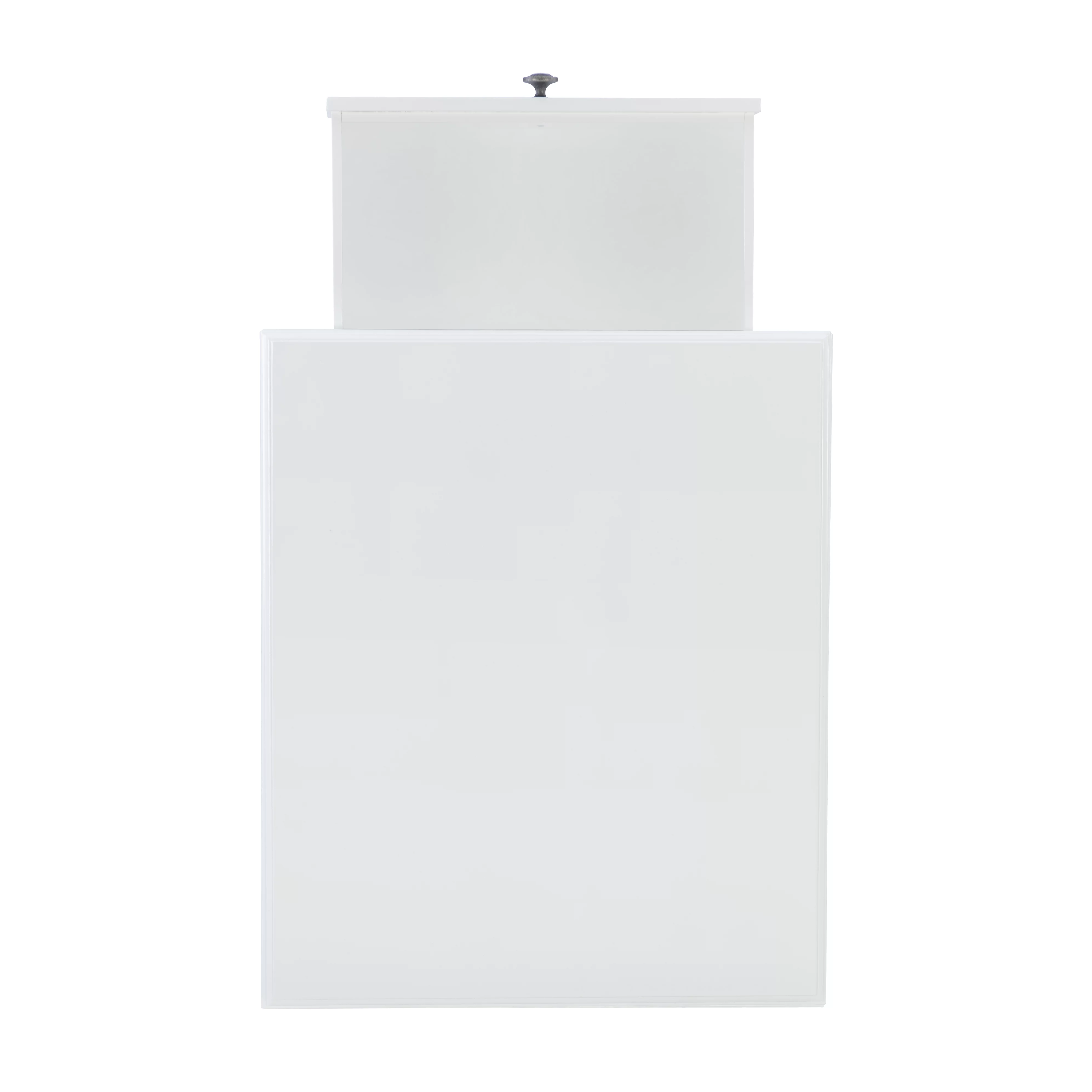 Powell Victoria Single Drawer Indoor Accent Side Table, 26" Tall, White