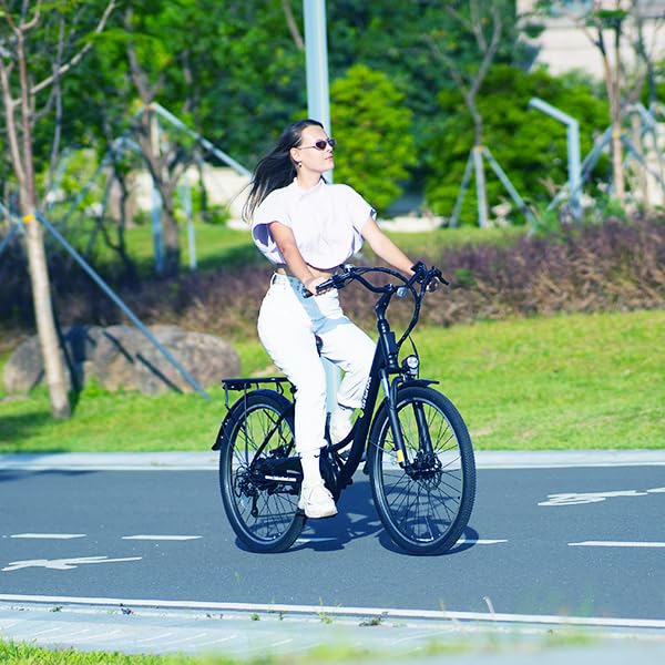 isinwheel M60 Electric Bike for Adults 750W 28mph Ebike with 48V 13Ah Removable Battery, USB Charging Port, 7 Speed Gearshift