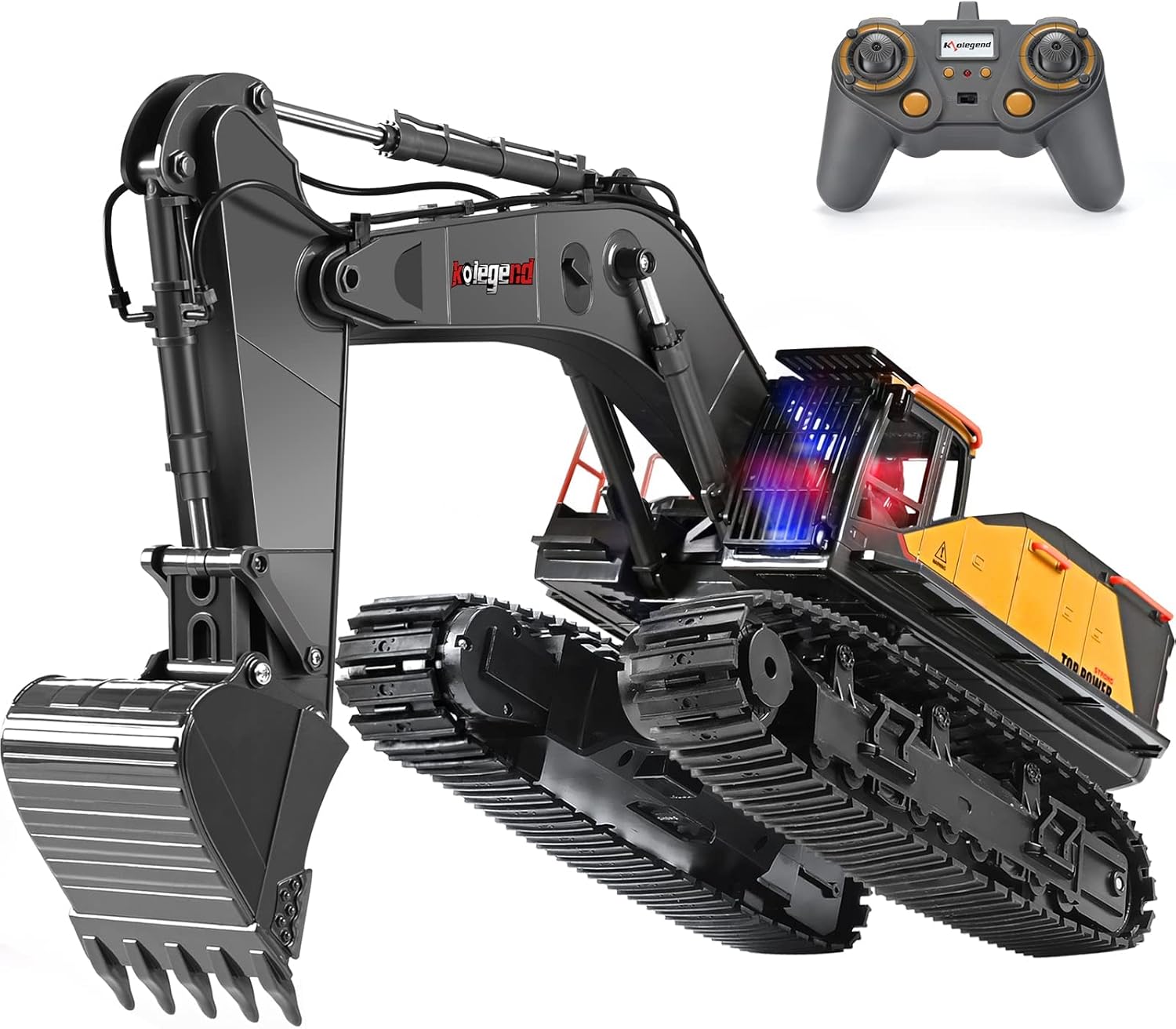 kolegend 22 Channel RC Excavator Remote Control Excavator Toy for Boys