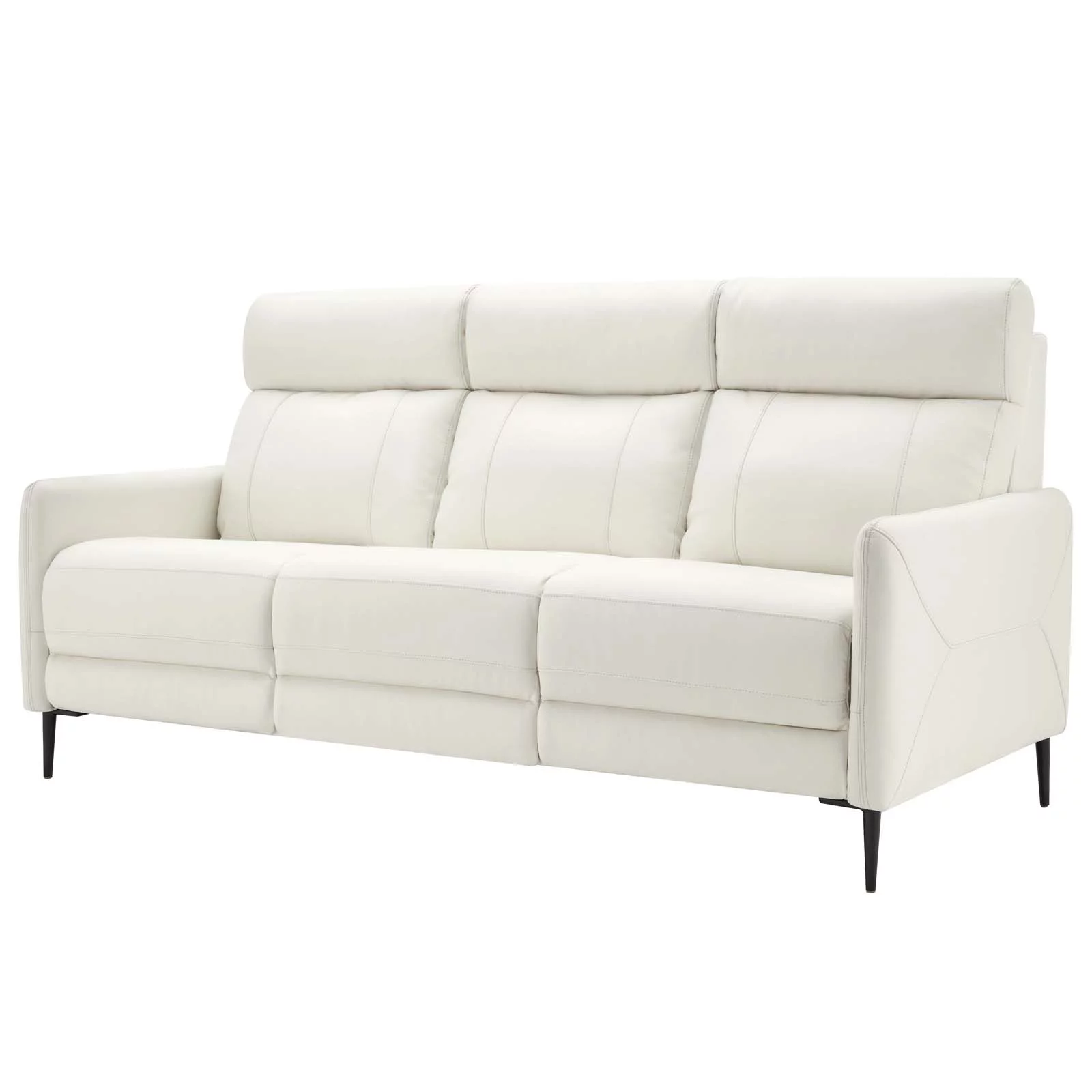 Sofa, Leather, White, Modern Contemporary Urban Design, Living Lounge Room Hotel Lobby Hospitality