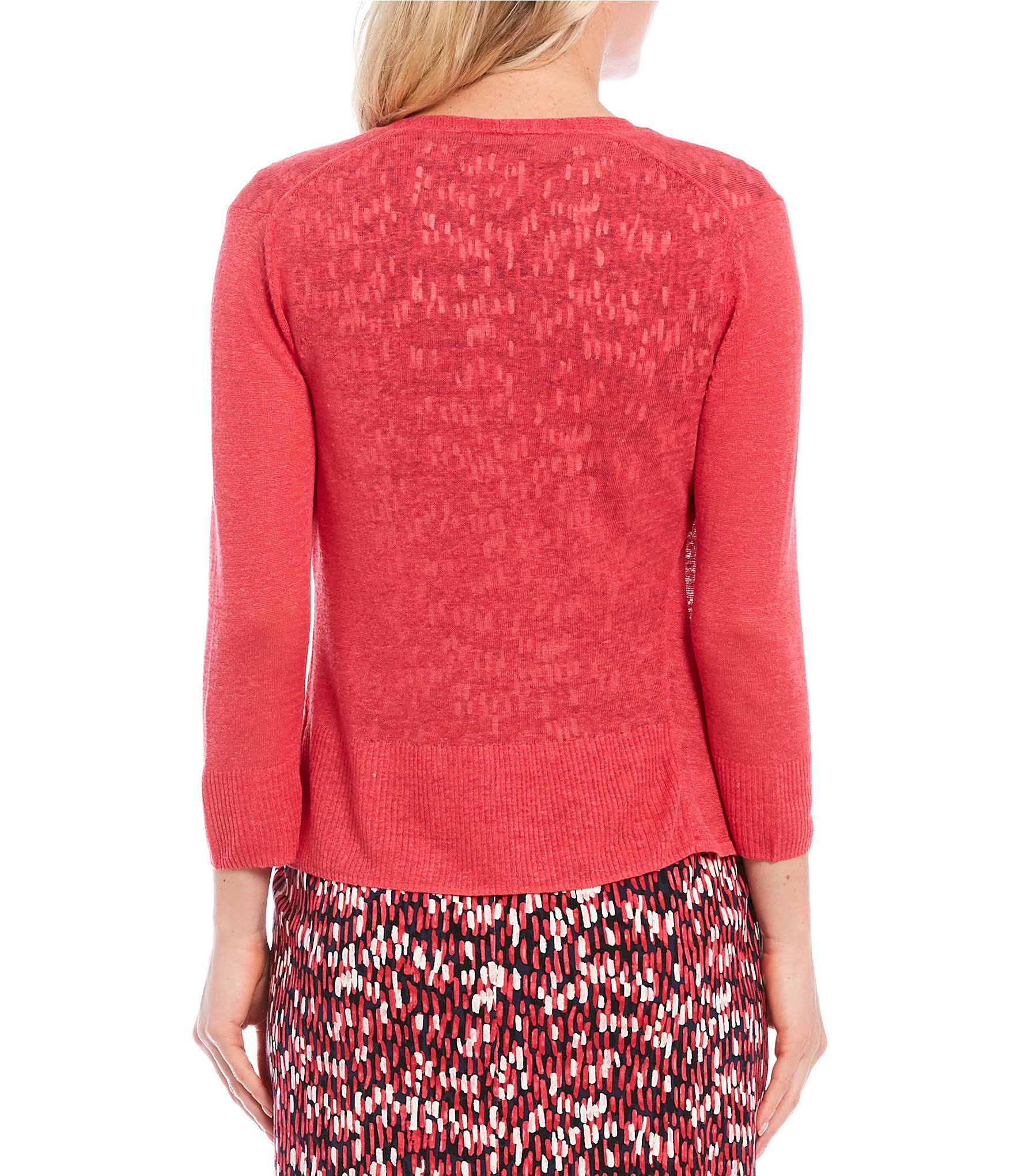 Nic+Zoe 4 Way Linen-Blend Cardigan