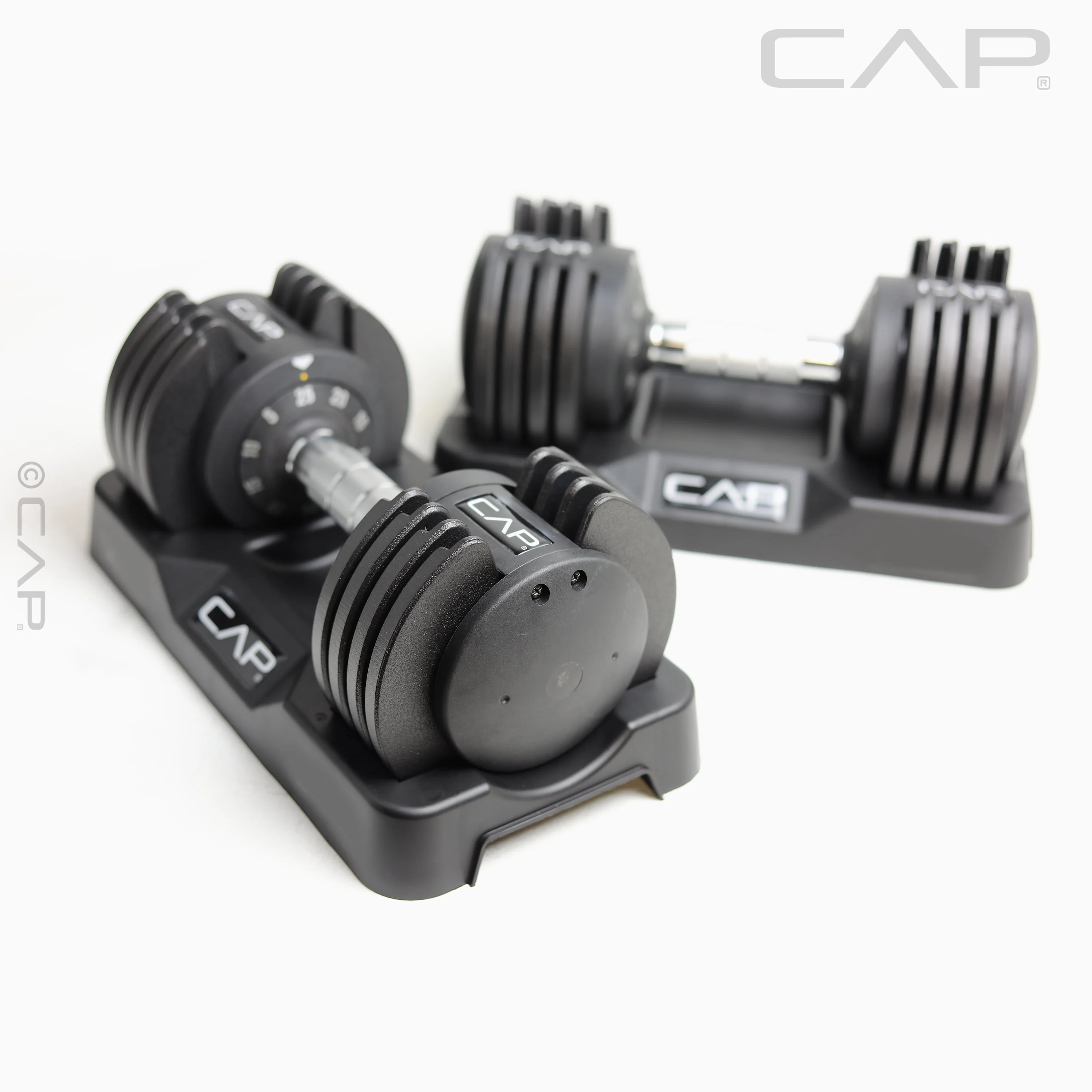 CAP Barbell 25lb. Adjustable Dumbbell, Quick Select 5-25, Single