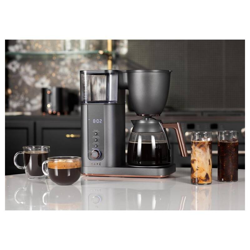 10 Cup Matte Black Specialty Drip Coffee Maker with Glass Carafe and warming plate, Wi-Fi connected
