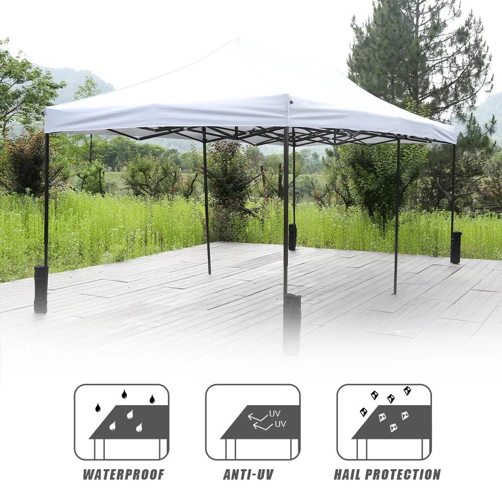 Pop Up Canopy 10x20 pop up canopy tent Folding Protable Ez up Canopy party Tent Sun Shade Wedding Instant Better Air Circulation Outdoor Gazebo with