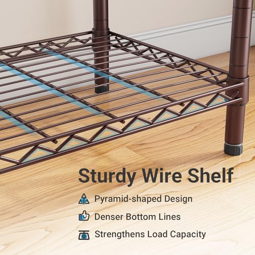 VIPEK V5 Portable Closet Wardrobe Heavy Duty Clothes Rack, Freestanding Clothing Rack with 4 Hang Rods & 8 Shelves, Adjustable Closet Racks