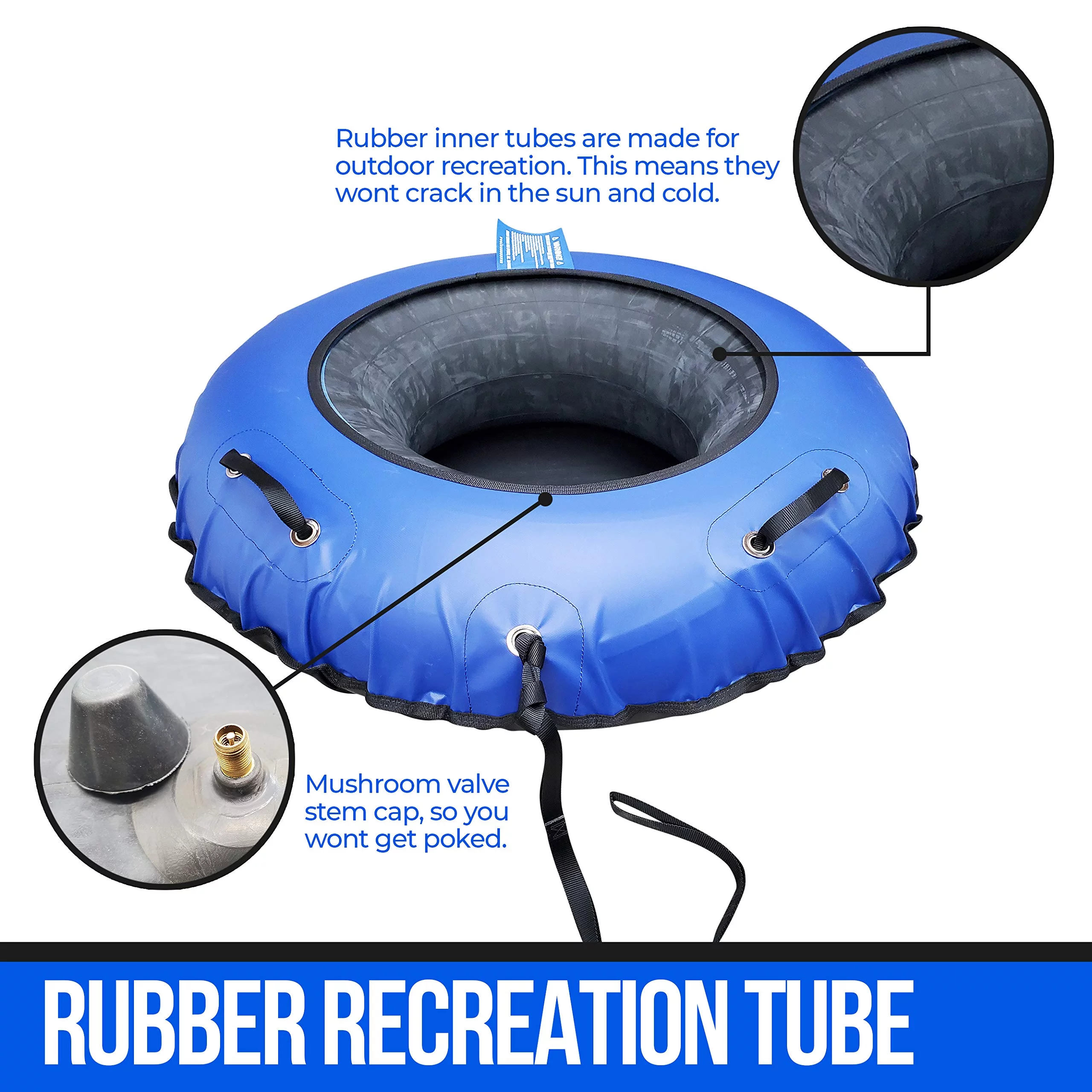 SUPER TUBE | River Tubes for Floating Heavy Duty for Adults and Kids | River Raft Float Inner Tube | Made in USA | Inflatable Water Tubes for Floating