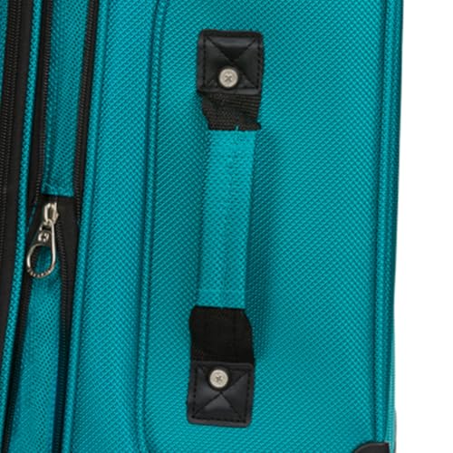 SwissGear Sion Softside Expandable Roller Luggage, Teal, 3 Piece Set (21/25/29)
