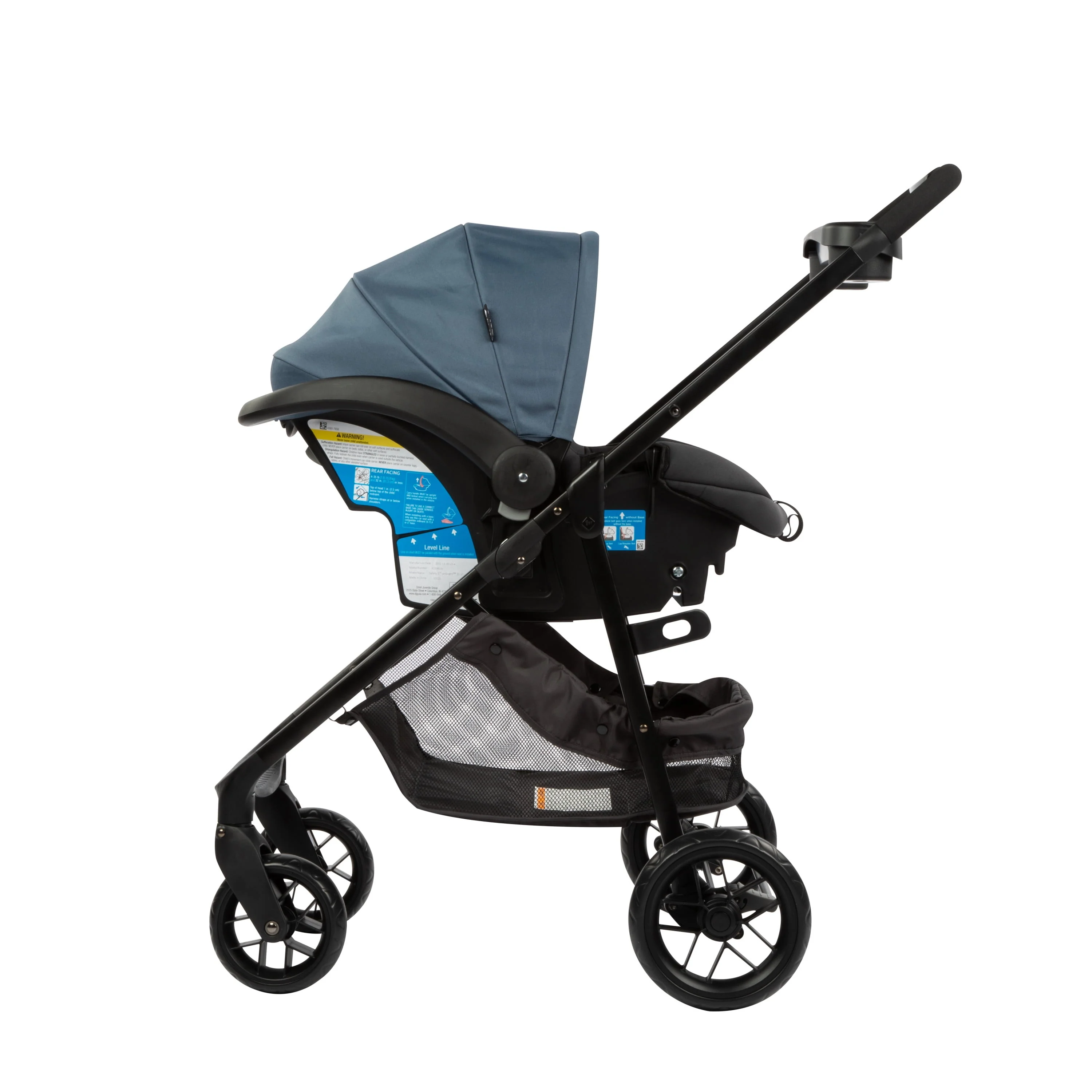 Safety 1st Grow and Go Sprint Modular Travel System Stroller with Rear-Facing Infant Car Seat, Whisper Grey