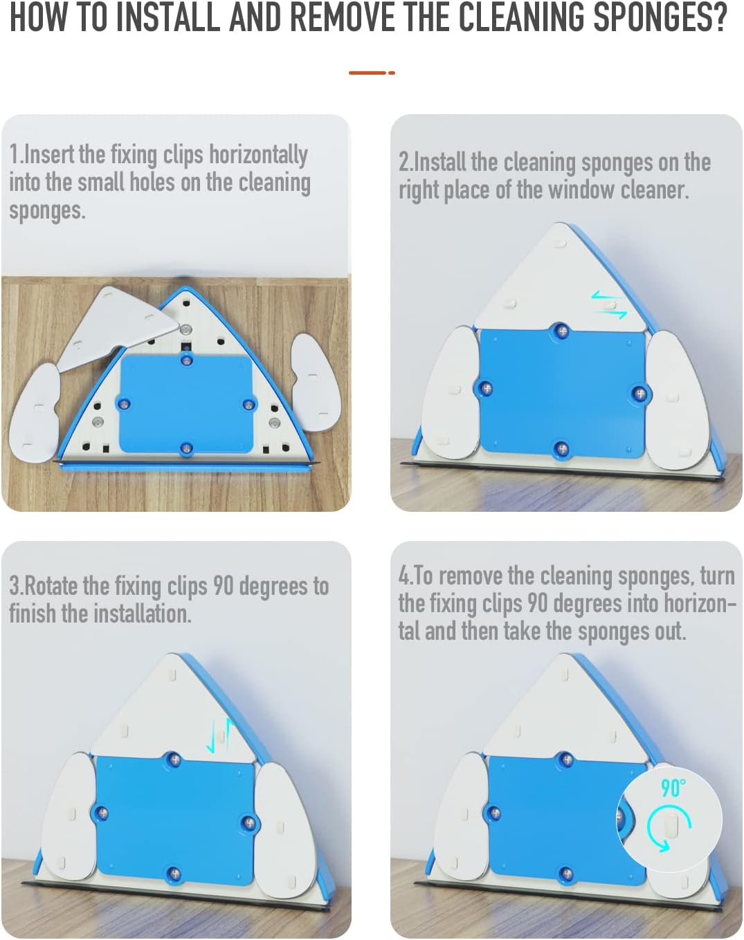 Double Side Magnetic Window Cleaner