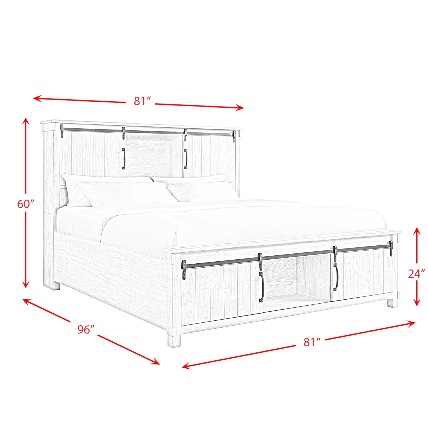 Picket House Furnishings Jack King Platform Storage 5PC Bedroom Set