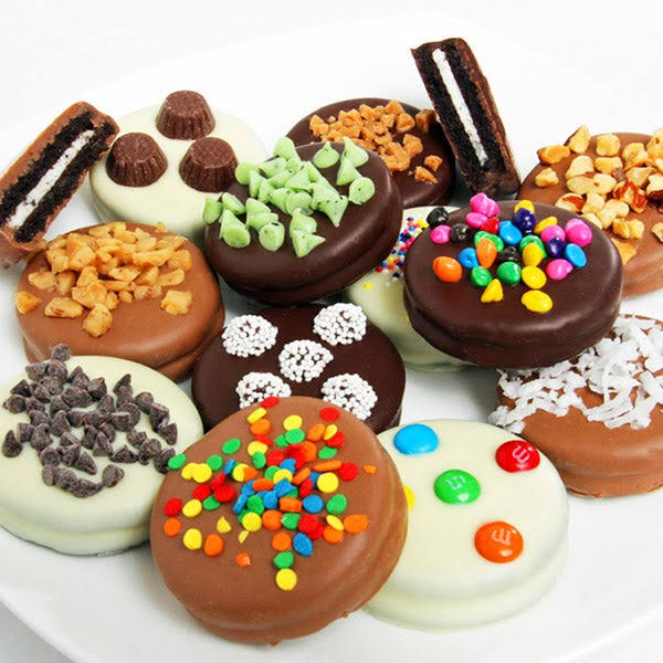 Gourmet Chocolate Dipped Oreo Cookies 24 Oreos by Gourmet Gift Baskets - Chocolate Gift Baskets - Gift Baskets Delivered - Gift