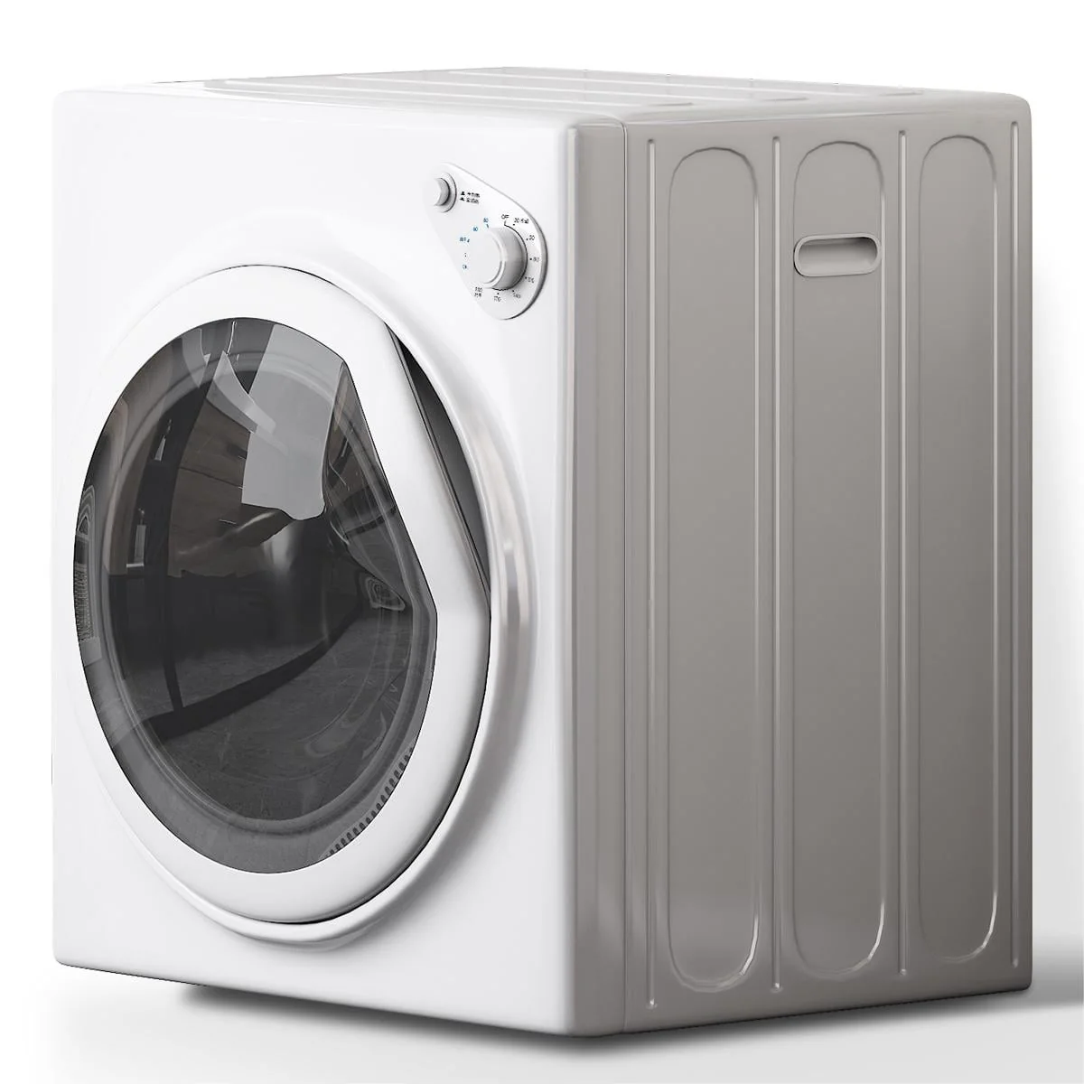 TABU 13 lbs Electric Poortable Dryer, Front Load Portable Laundry Dryer with Stainless Steel Tub,White