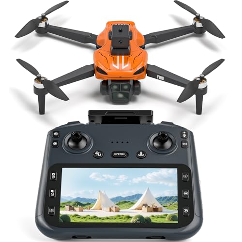 GPS Drone with 4K Camera 4.5" LCD RC Screen for Adults,Follow me Drone Professional Auto Return Home Circle Fly