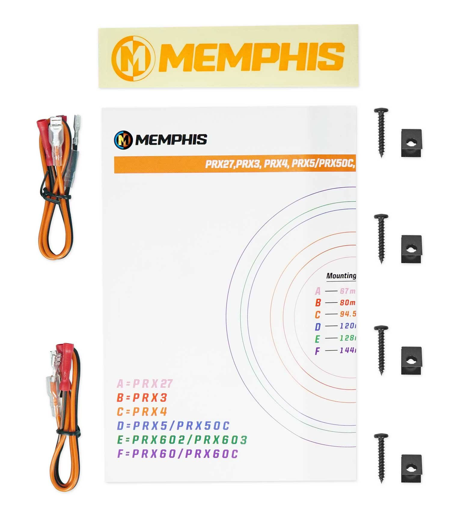 Memphis Audio PRX3 Power Reference Series 3-1/2x22 2-Way Car Speakers