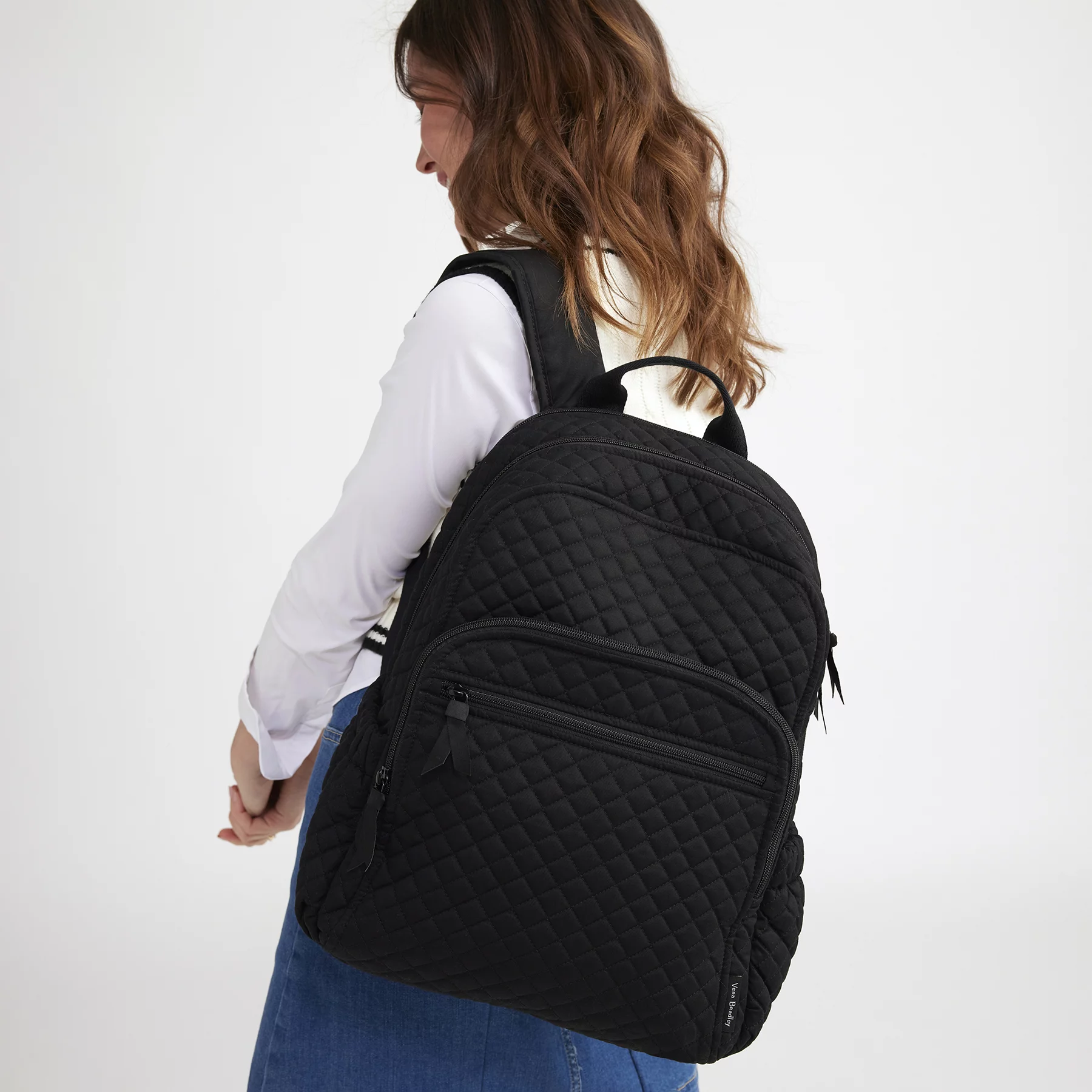 Vera Bradley Women's Cotton Campus Backpack Terra Cotta Rose