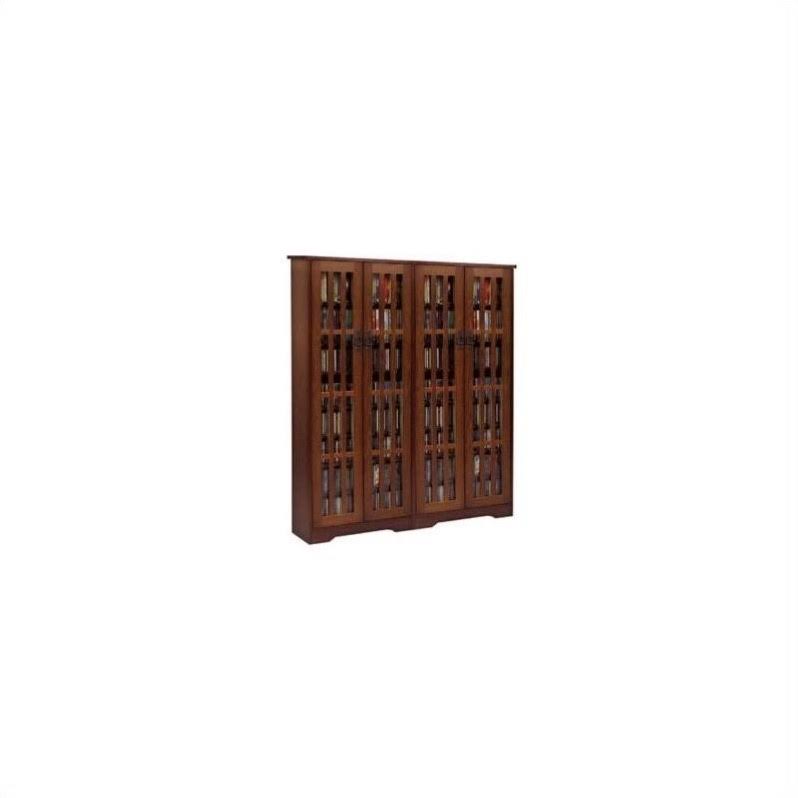 Multimedia Cabinet by Leslie Dame - Dark Cherry
