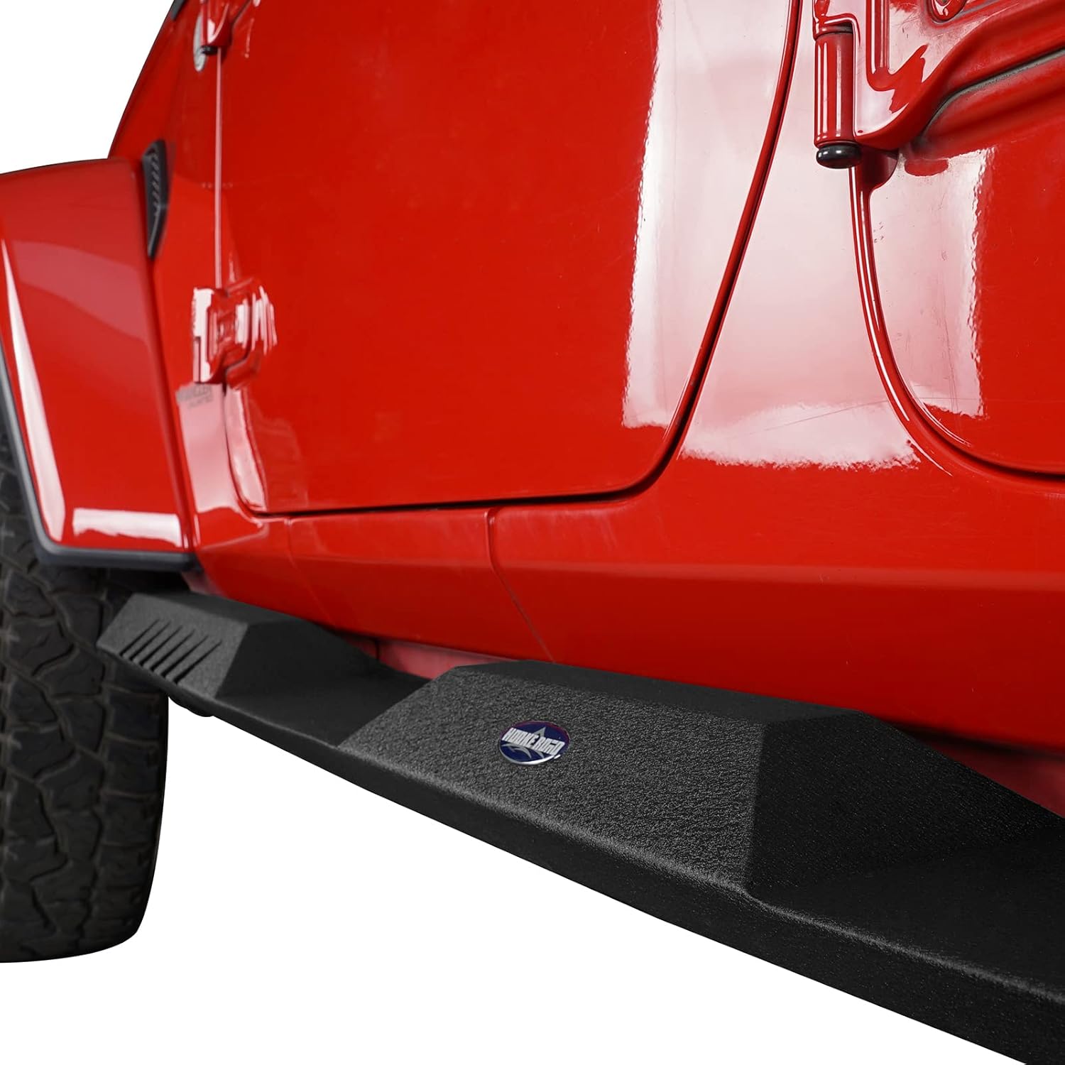 V8 GOD Wrangler JLU Side Step Running Board Rock Slider Side Rail for Jeep Wrangler JL Unlimited 2018 2019 2020 2021 2022 4-Door (Driver and