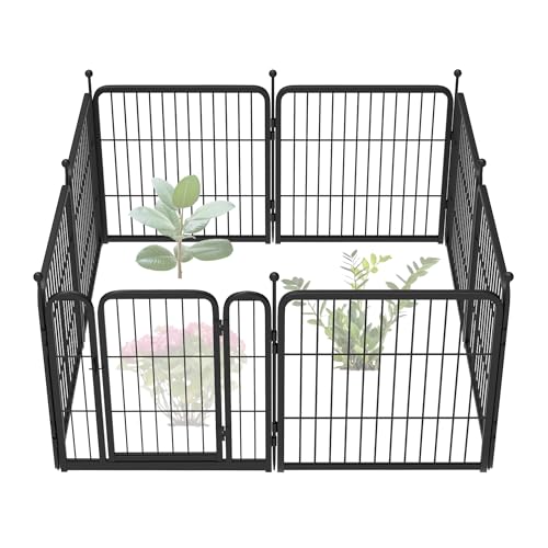 FXW Garden Fence 40in(H) x 36.0ft(L), 16 Panels Decorative Dog Fence Outdoor for The Yard – Heavy Duty Metal Animal Barrier for Dog and Rabbit