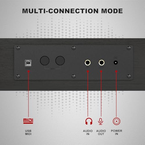 UMOMO 88 Weighted Key Digital Piano with Duet Piano Bench