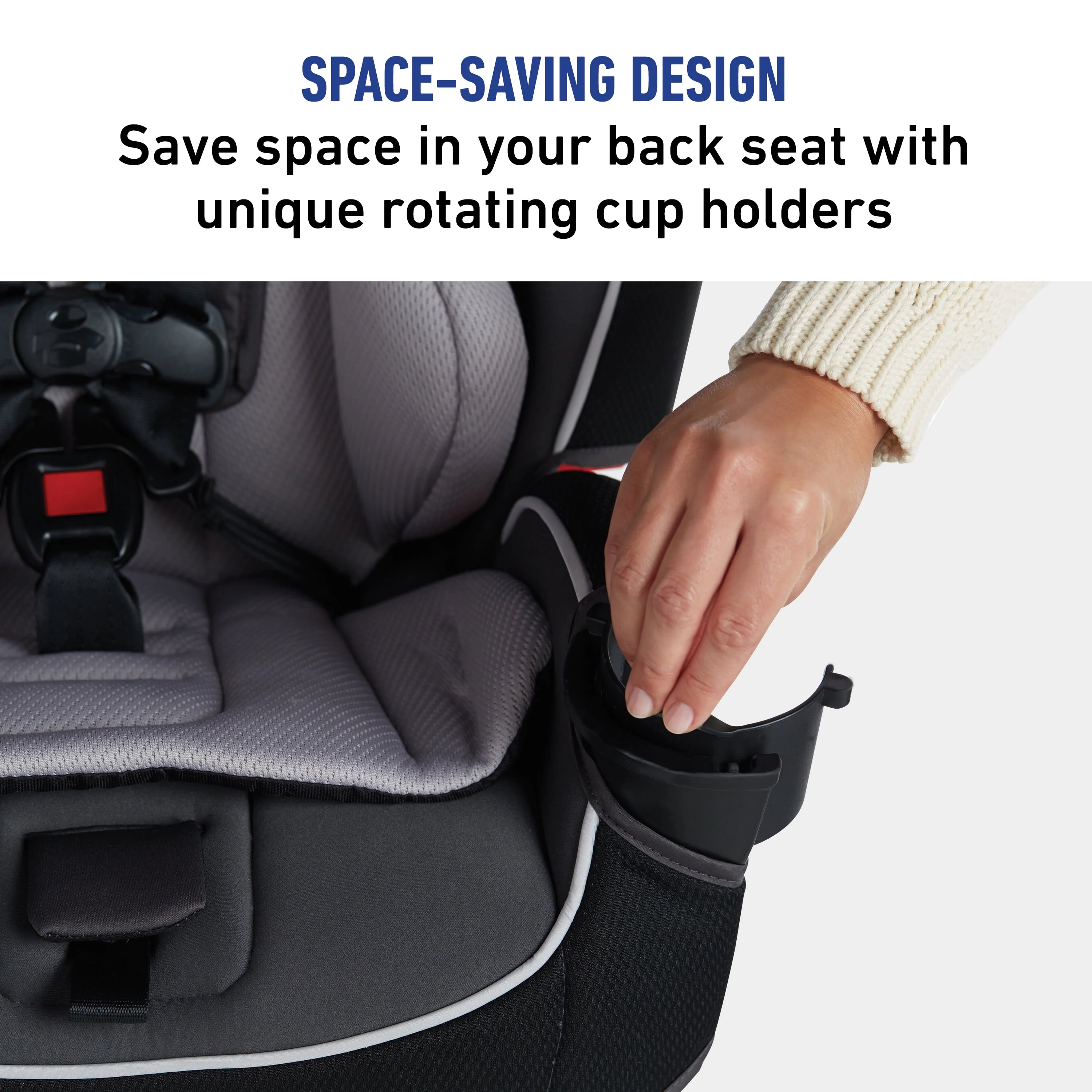 Graco SlimFit 3-in-1 Car Seat, Saves Space in Your Back Seat, Anabele