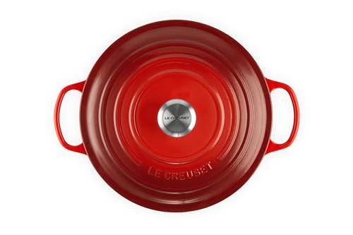 Le Creuset Enameled Cast Iron Signature Round Dutch Oven, 5.5 qt., Cerise