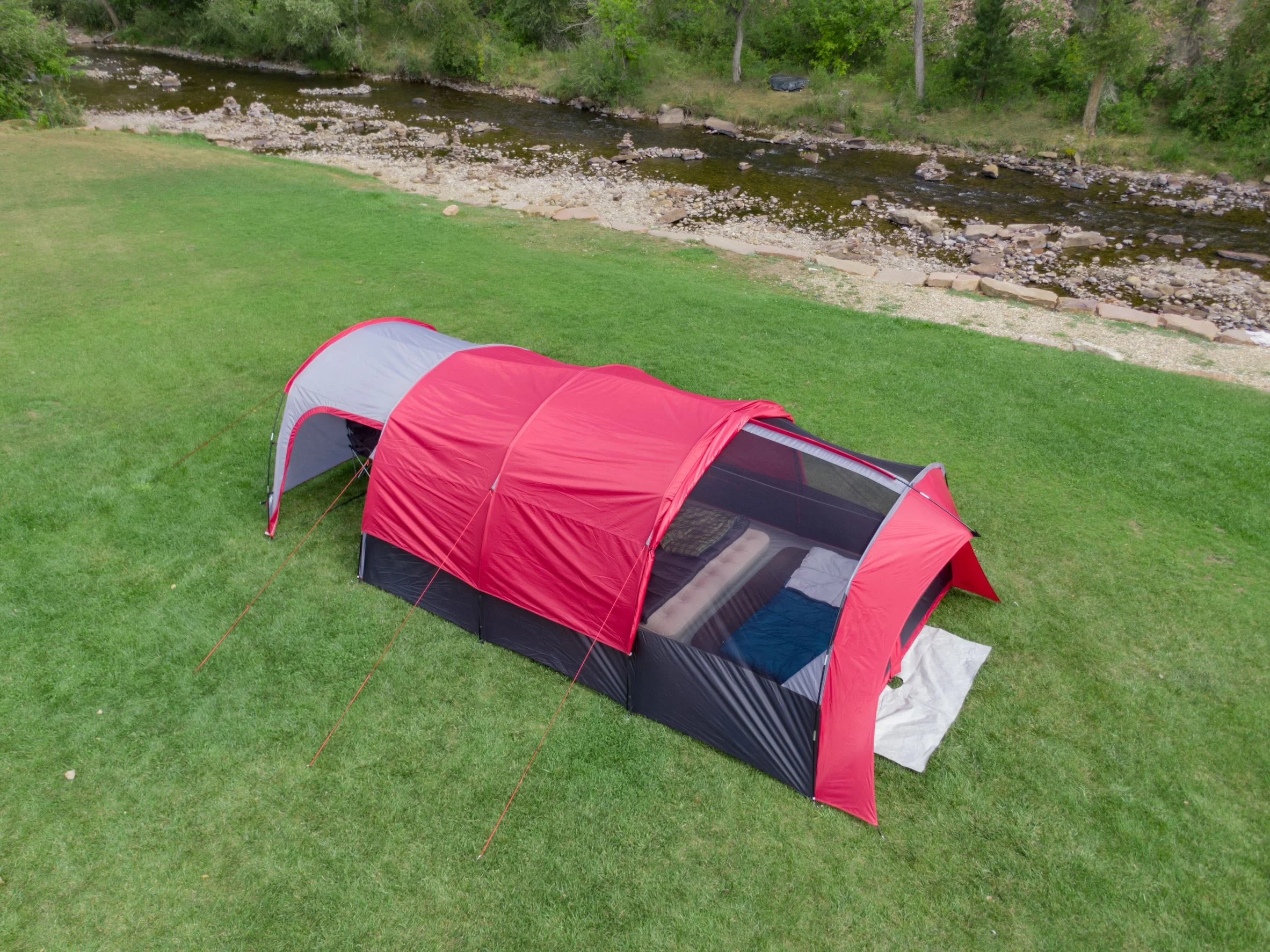 Ozark Trail 10-Person Tunnel Tent, with Vestibule for Gear Storage - Radiant Selections