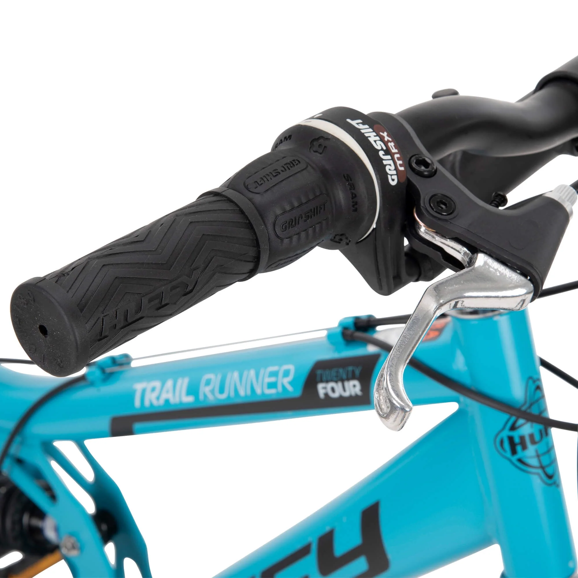 Huffy 24 Trail Runner Girls Full Suspension Mountain Bikes, Ages 12+ Years, Teal Blue
