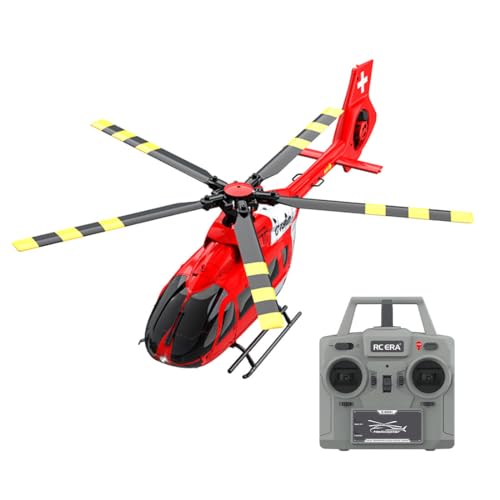 C190 1/30 Scale 6CH Single-Rotor RC Helicopter, Altitude Hold & Gyro Stabilization RC Plane, Beginner-Friendly Drone for Adult(4 Battery)
