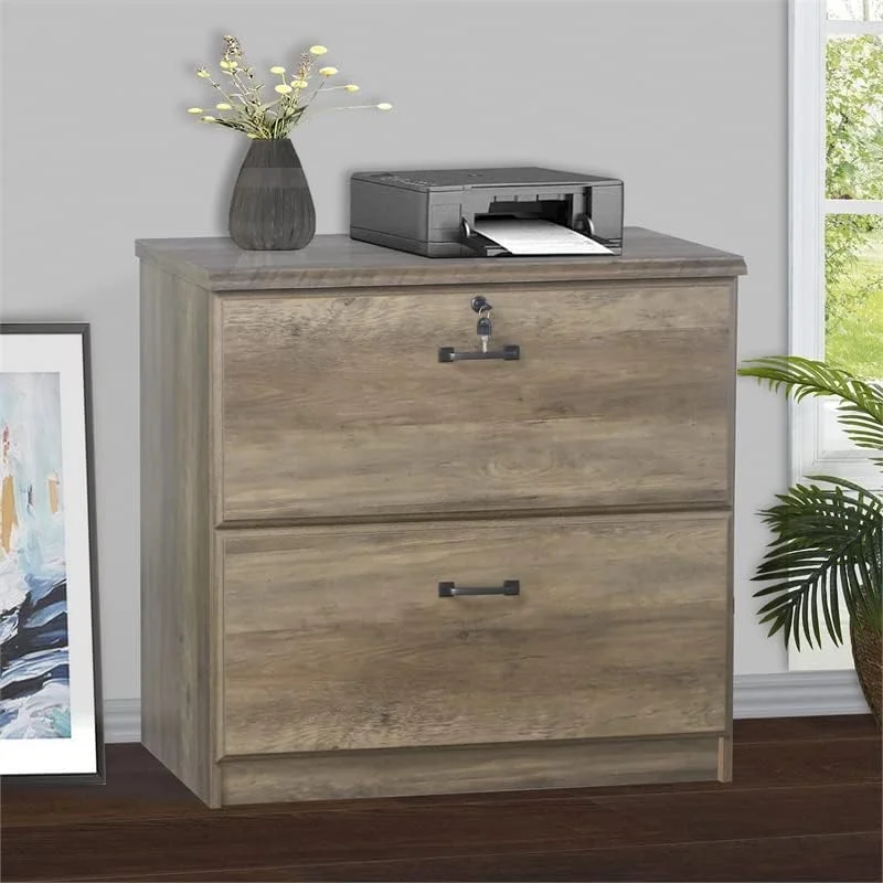 Honduras 2 Drawer Lateral Filing Cabinet In Rustic Oak