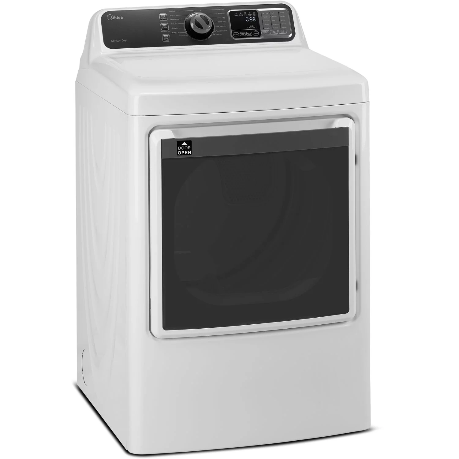 Midea 7.5-Cu. Ft. Front Load Electric Dryer, White