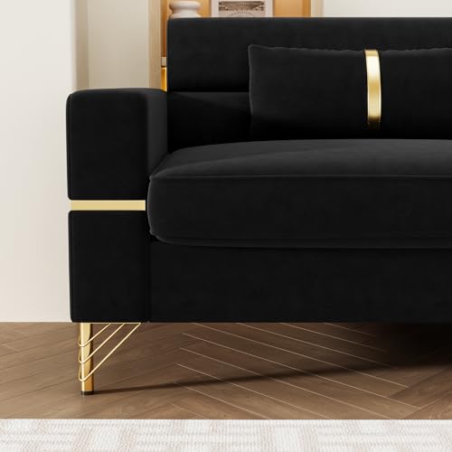 83'' Velvet Sofa, Chesterfield Velvet Upholstered Modern Love seat