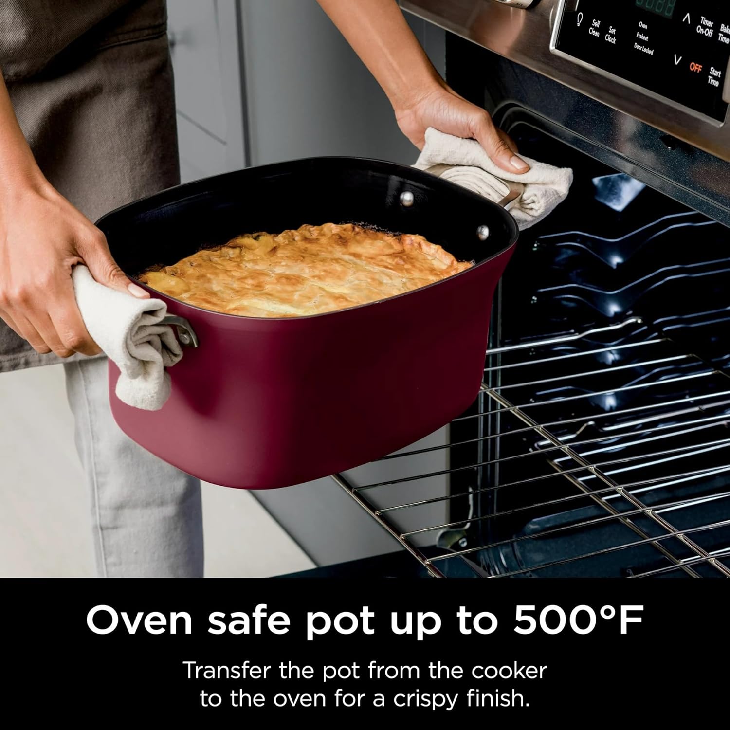 Ninja MC1000 Foodi PossibleCooker 8.5 Quart Multi-Cooker, with 4-in-1 Slow Cooker, Dutch Oven & More, Glass Lid & Integrated Spoon, Nonstick