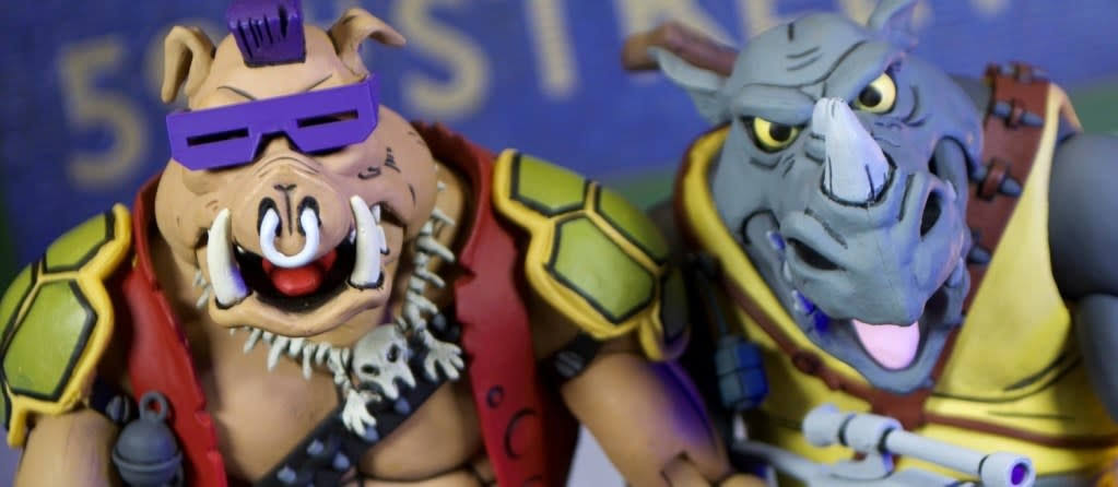 NECA Bebop Rocksteady Teenage Mutant Ninja Turtles 7x22 Action Figure 2 Pack TMNT