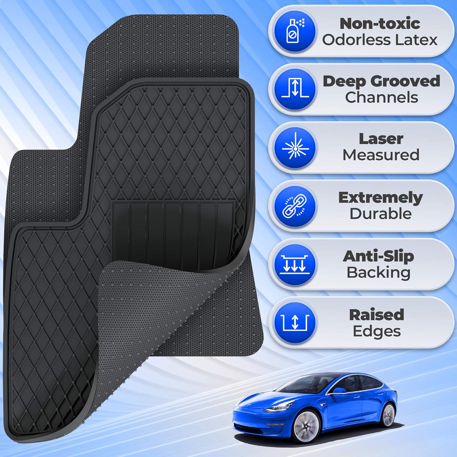 Floor Car Mat Set Replacement for Mazda CX-5 2017+ All Weather Floor Mats - CX-5 All Weather Interior Floor Liners by Automajor