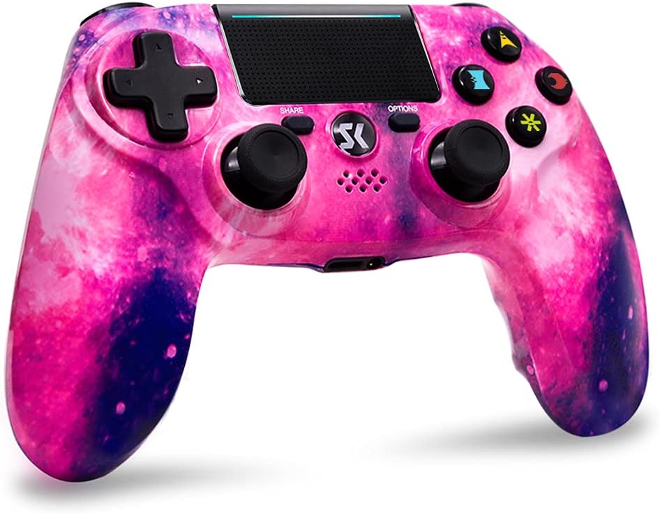 Wireless Controller for PS4,Excellent Performance Double Shock Gamepad Compatible with Playstation 4/Pro/Slim with Headset Jack, Touch Pad