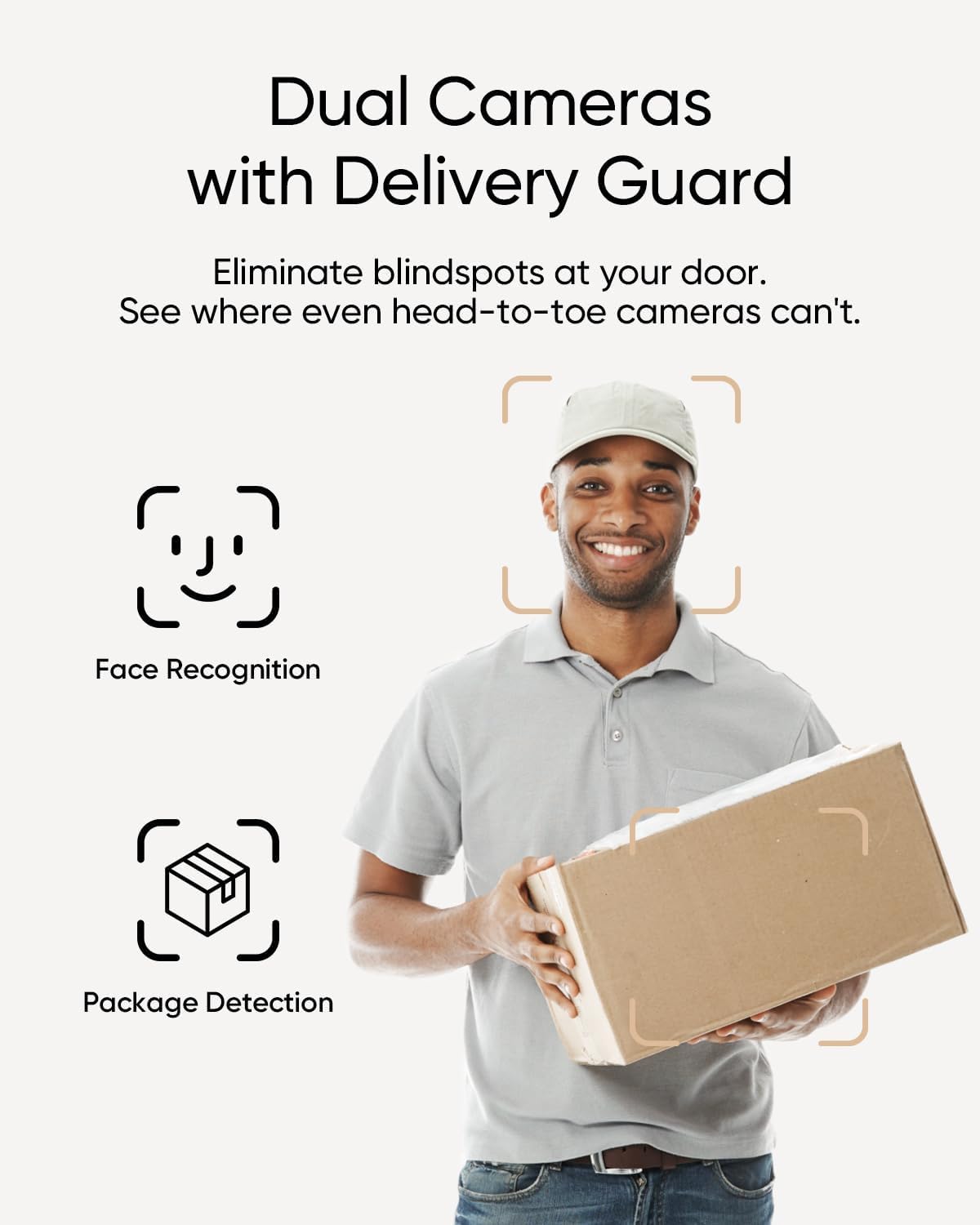 eufy Security Video Doorbell E340 (Battery Powered), Dual Cameras with Delivery Guard, 2K Full HD and Color Night Vision, HomeBase S380 Compatible