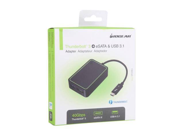 Iogear GTC3DEU Thunderbolt 3 to eSATA and USB Adapter