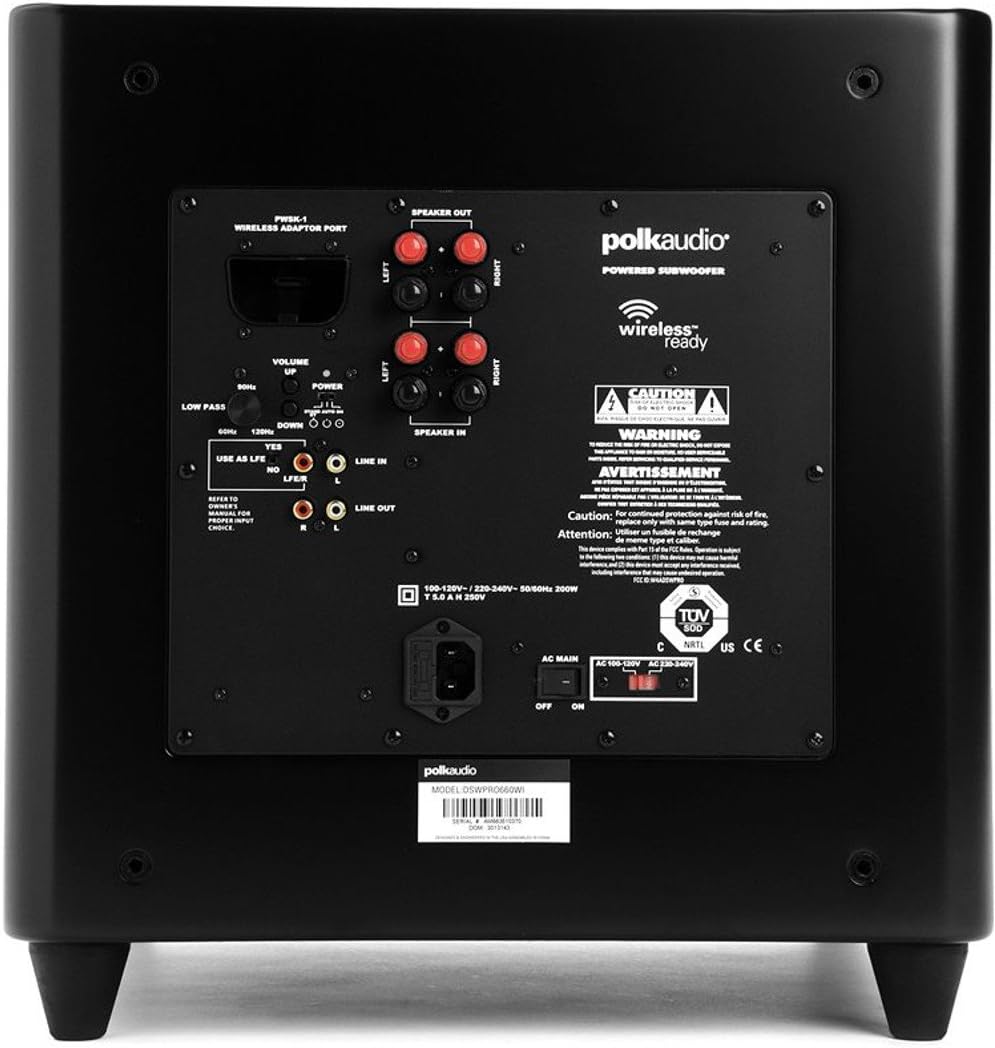 Polk DSWPRO 660wi 12-inch Wireless-ready Powered Subwoofer