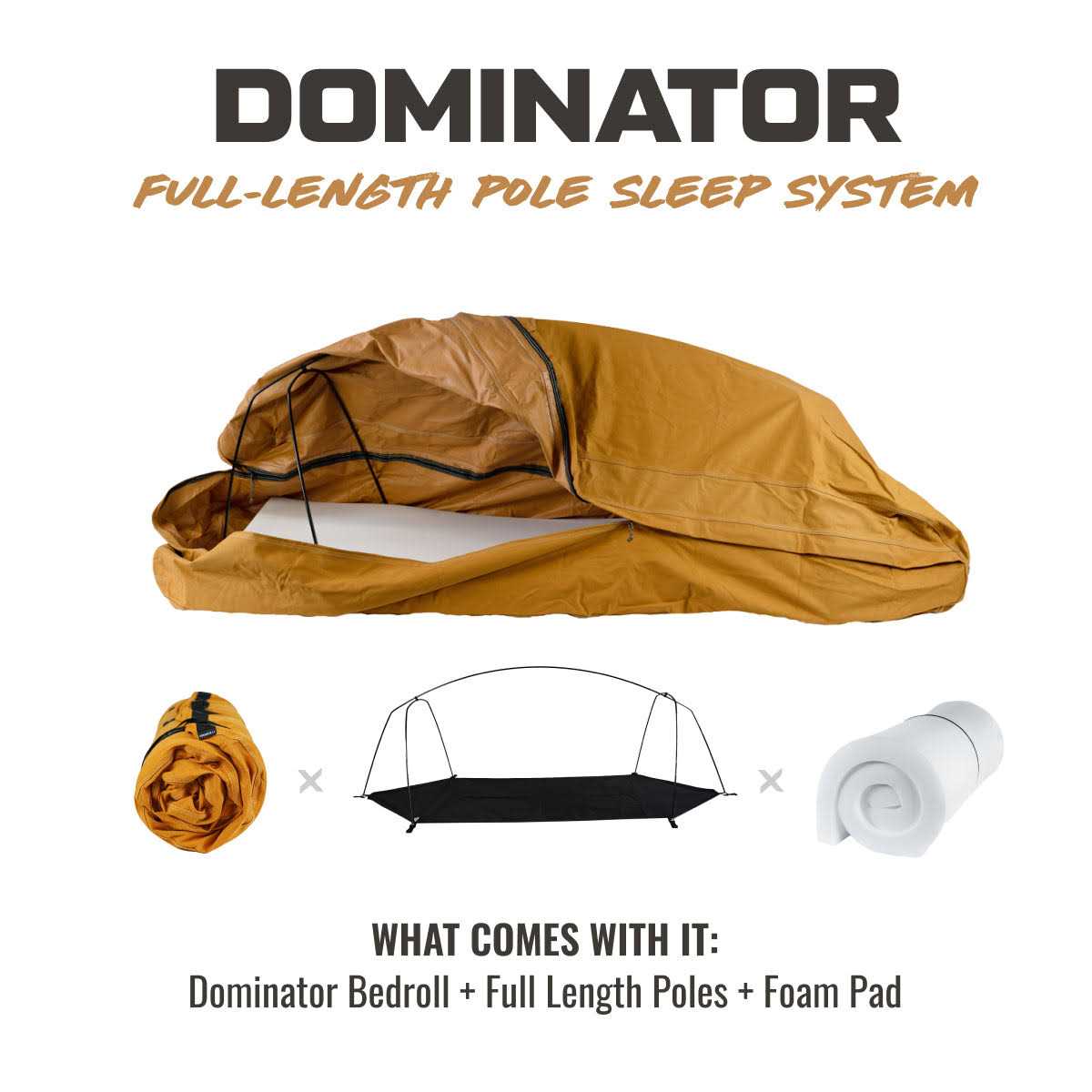 Canvas Cutter Dominator 2.0 Bedroll Heavy Duty Bed Roll for Camping with Water Resistant Breathable Canvas - Sports Supplies Online Store