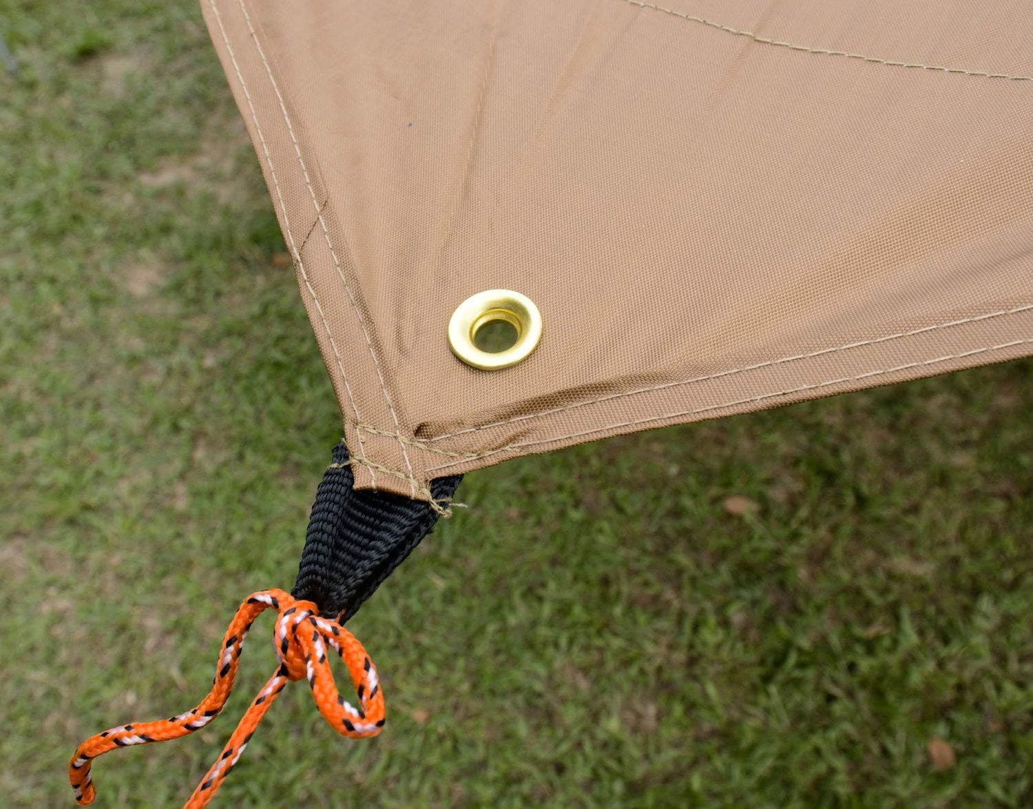Hasika Car Awning Extremely Large Camping Tarp 100% Waterproof Ripstop with 4 Poles for SUV Tuck Overlanding Picnic Activities and More